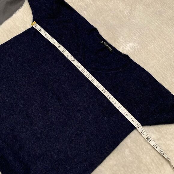 Peruvian Connection‎ Alpaca Blend Blue Womens V Neck Sweater Size XS Long Sleeve - Picture 2 of 7